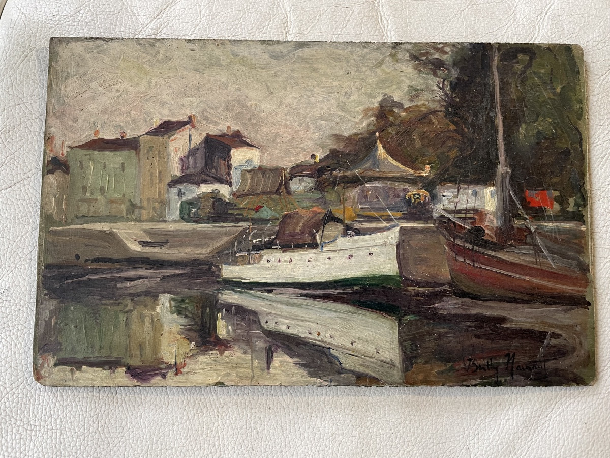 Port Of Riberou In Saujon De Hainaut Berthe 