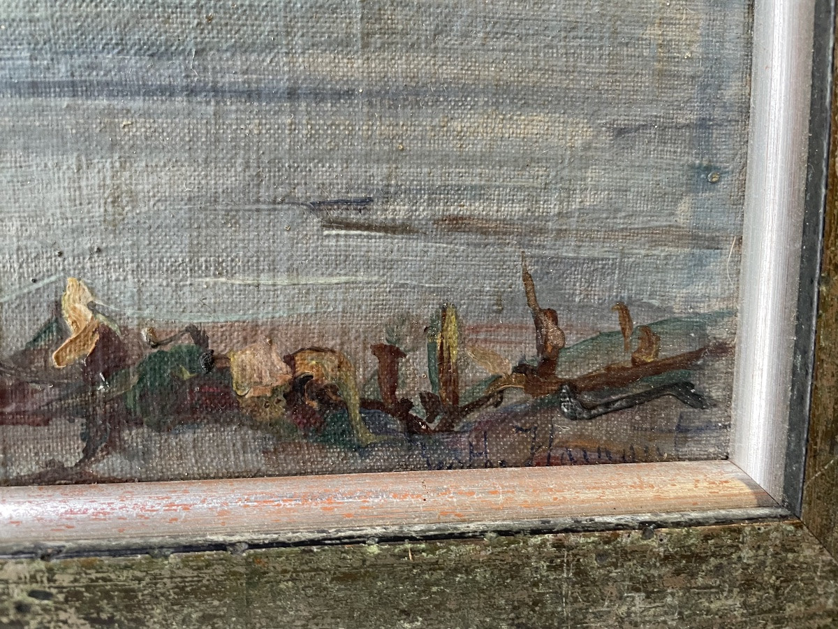 Village côtier avec ses barques de pêche de Berthy Hainaut -photo-3