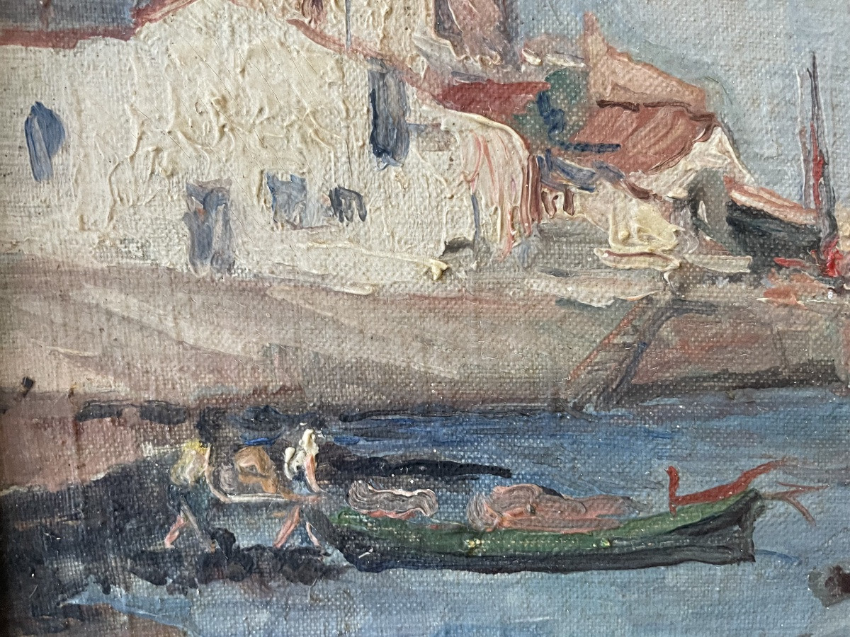 Village côtier avec ses barques de pêche de Berthy Hainaut -photo-5