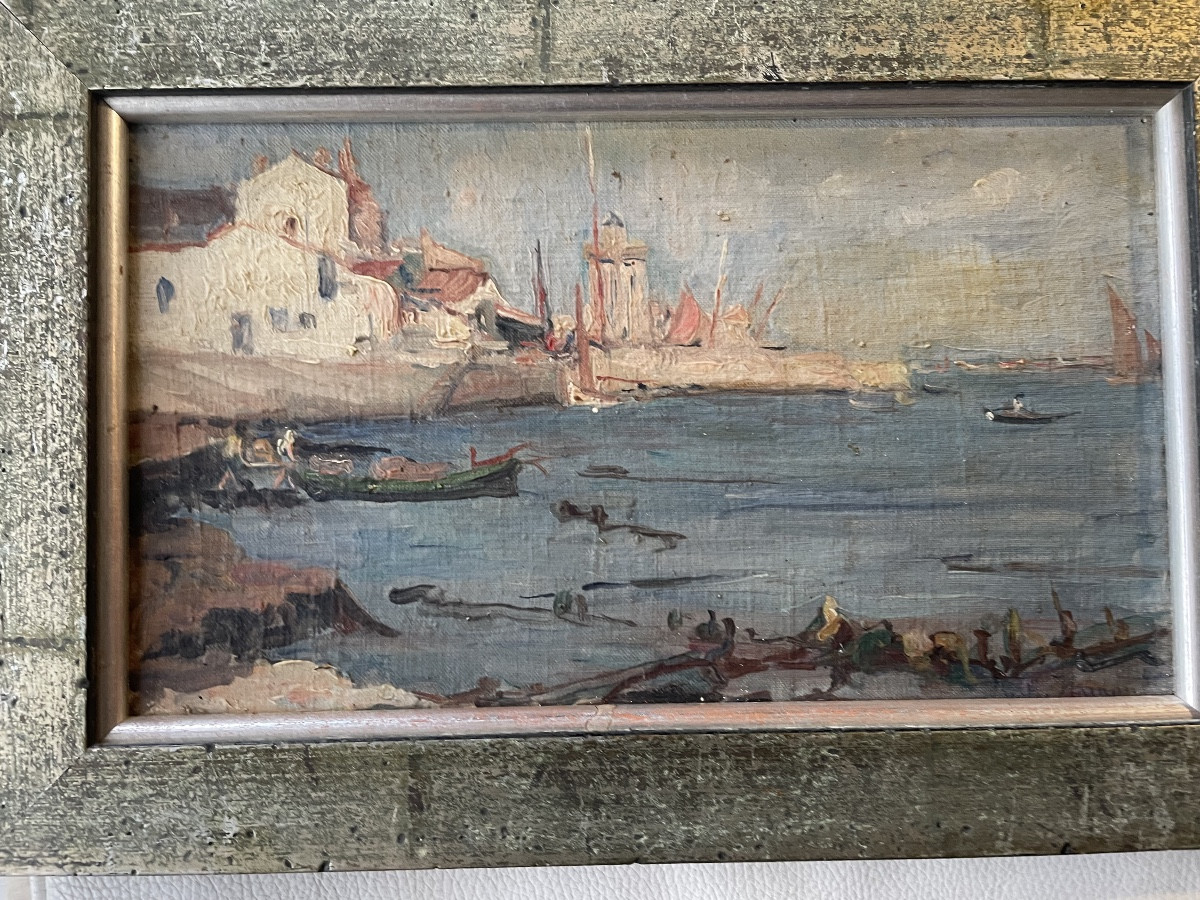 Coastal Village With Its Fishing Boats Of Berthy Hainaut 