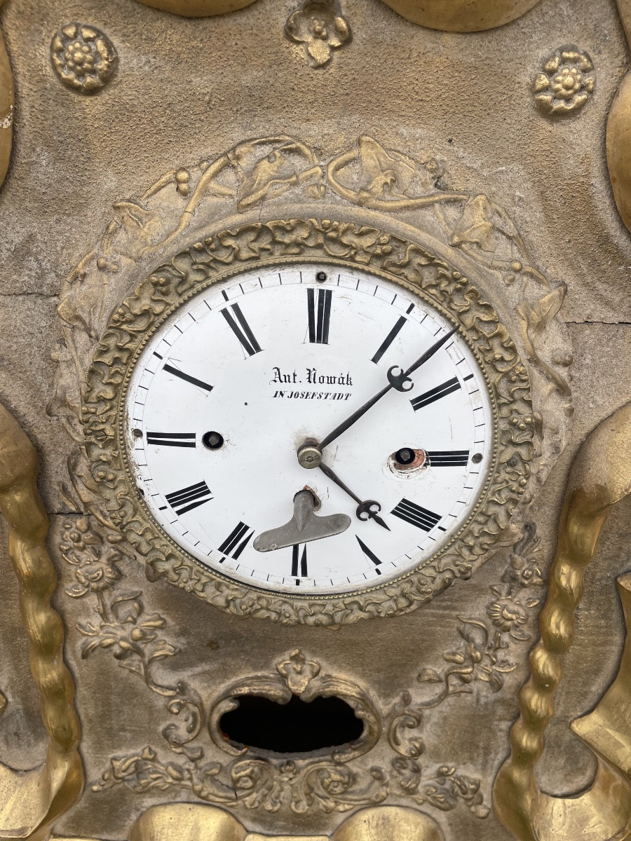 Pendule  doré murale de Ant.Howak a Josefstadt -photo-1