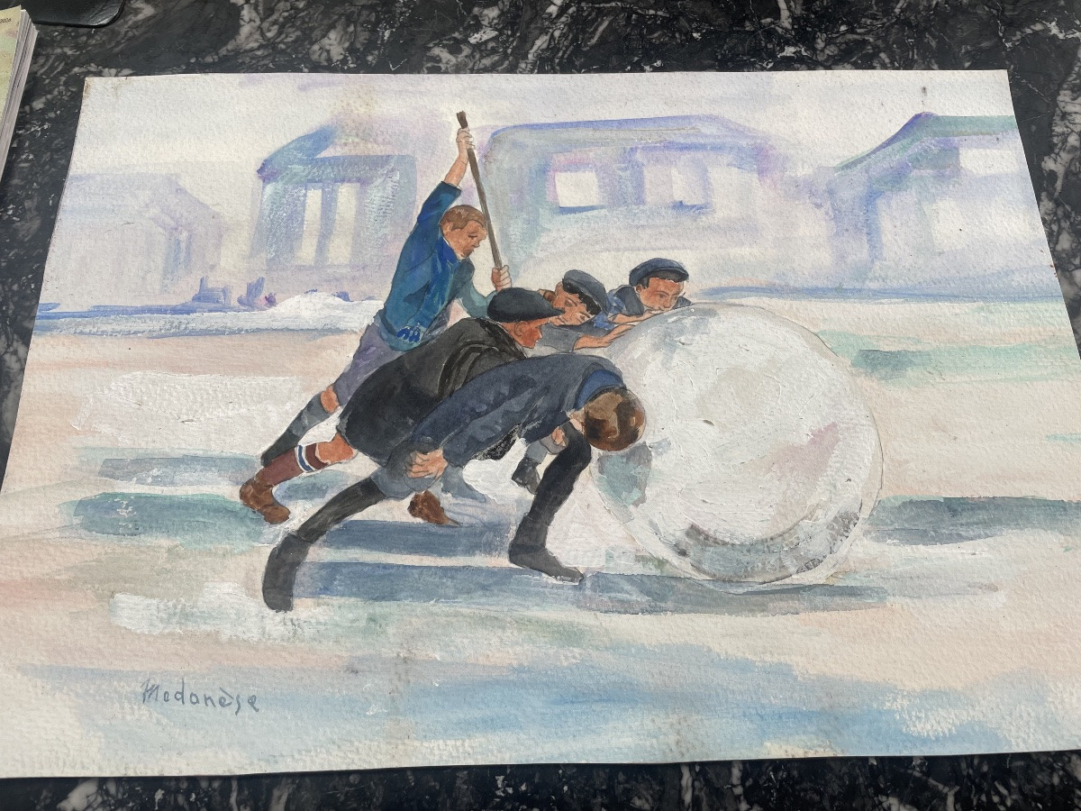 Children And A Snowball -photo-4