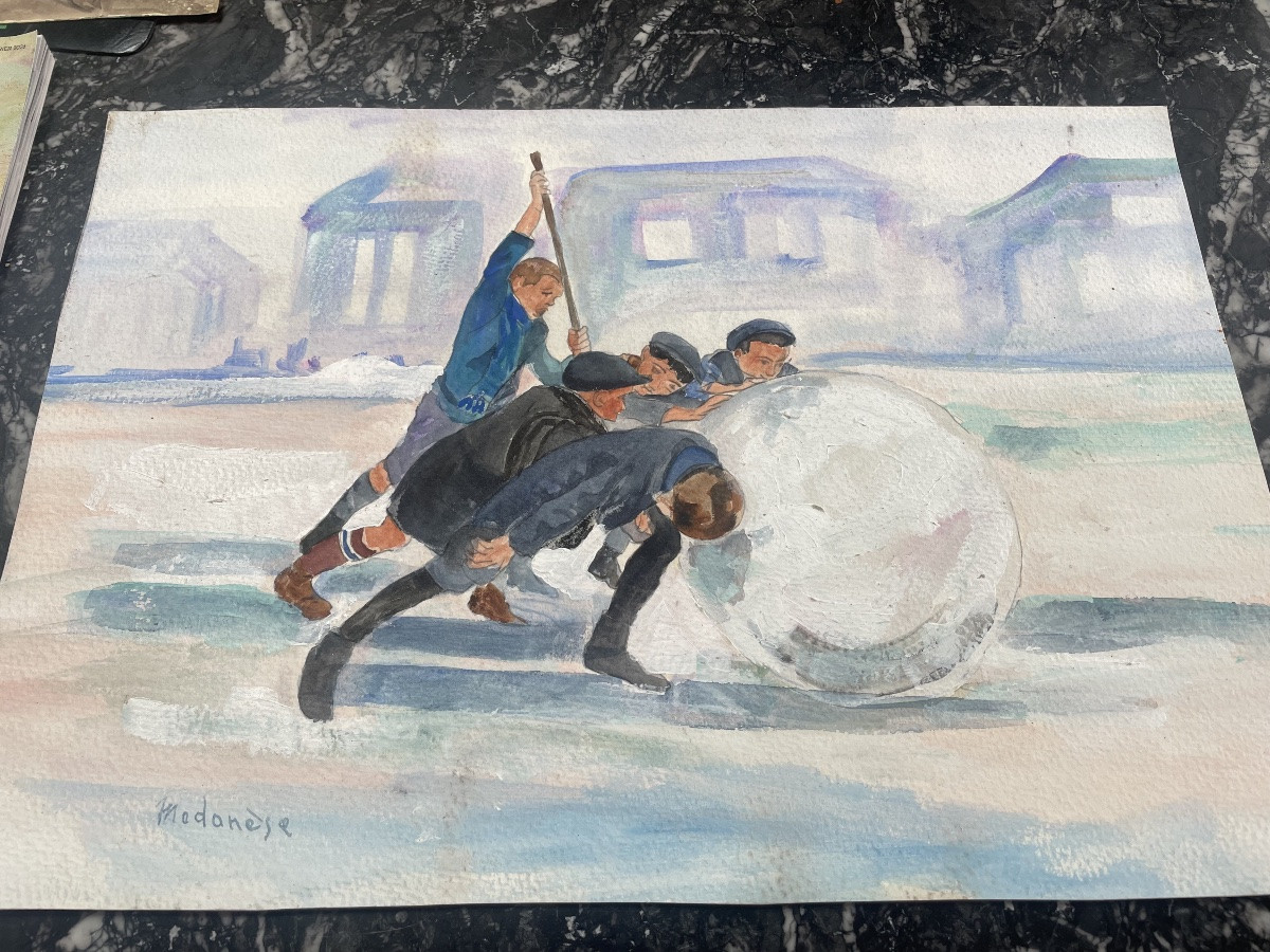 Children And A Snowball -photo-4