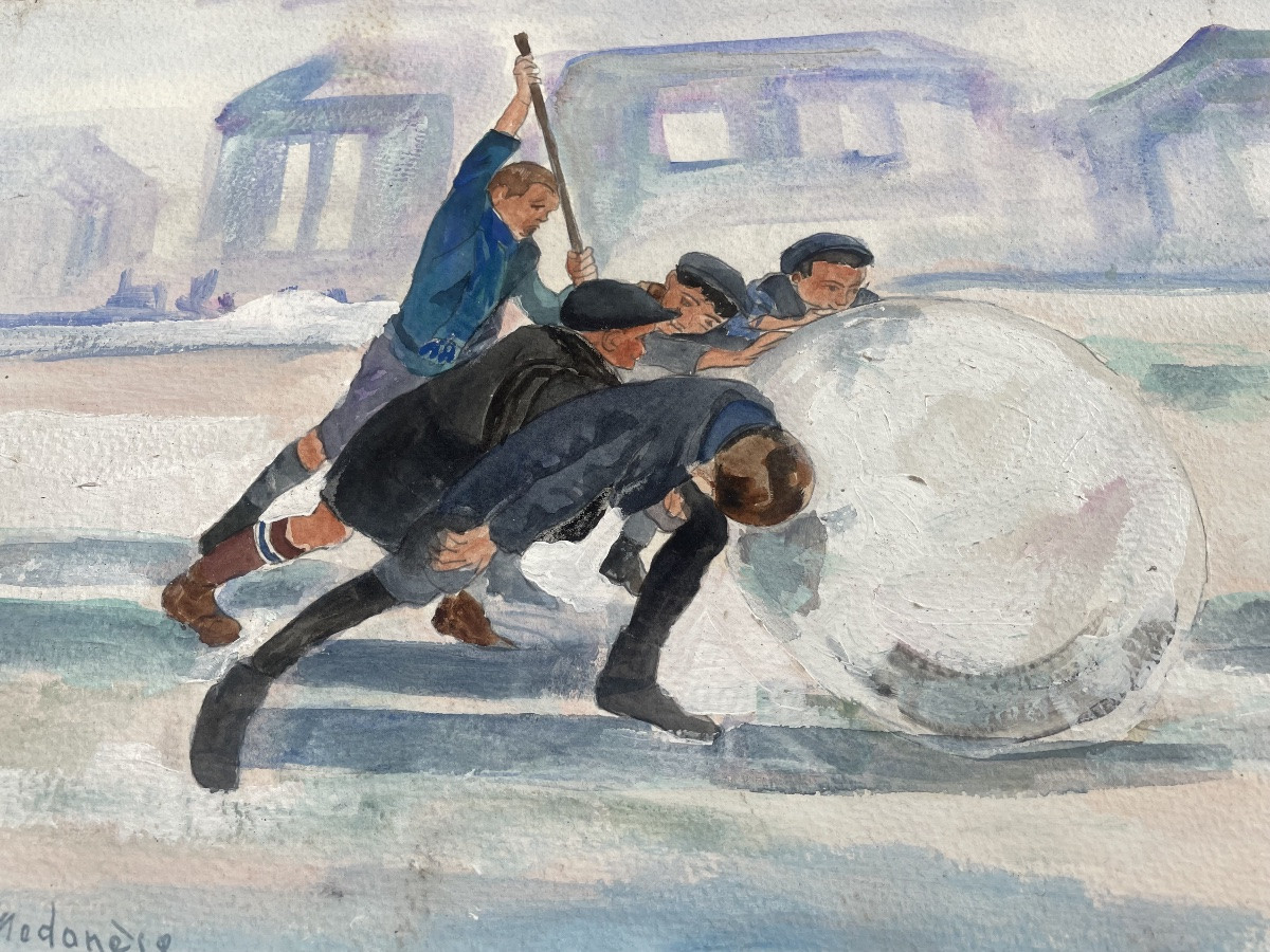 Children And A Snowball -photo-5