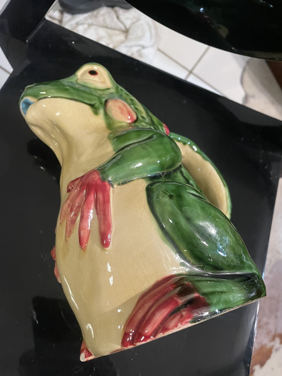 Frog Earthenware Carafe -photo-3