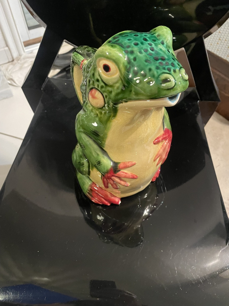 Frog Earthenware Carafe -photo-4