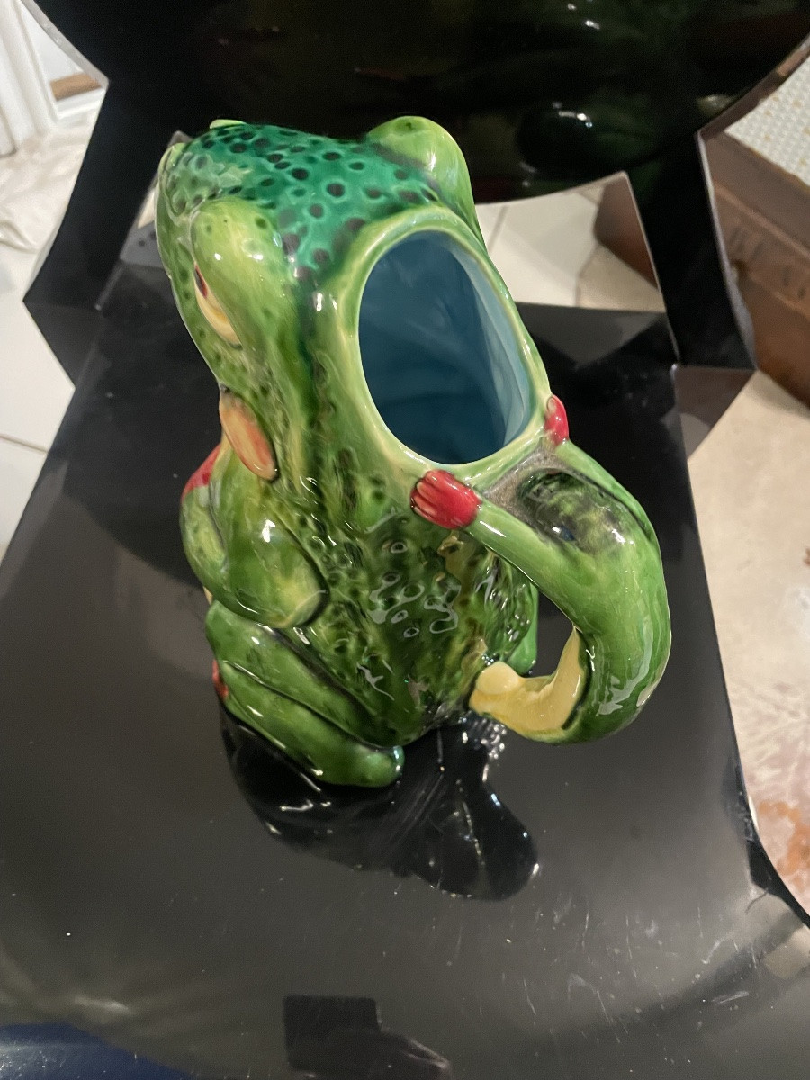 Frog Earthenware Carafe -photo-5