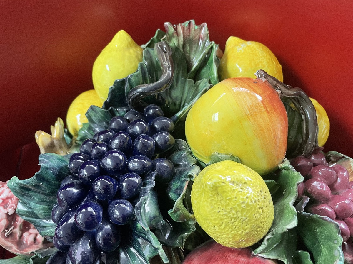 Céramique sculpture fruits d’été -photo-4