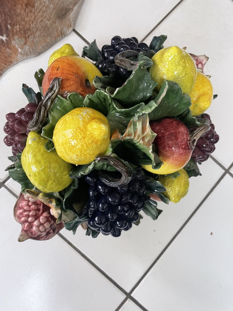 Céramique sculpture fruits d’été -photo-3