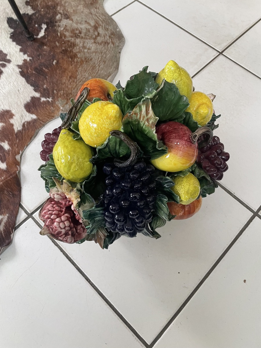 Céramique sculpture fruits d’été -photo-4