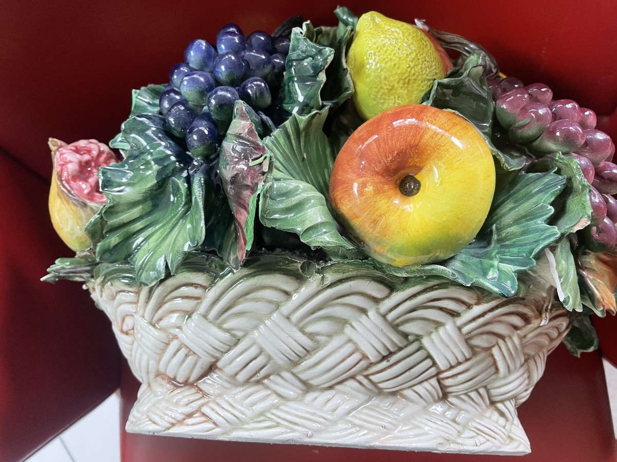 Céramique sculpture fruits d’été -photo-6