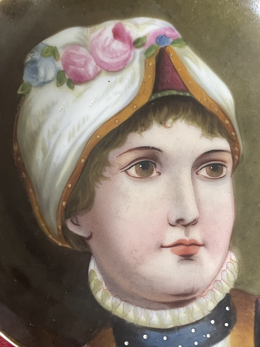 Petite assiette porcelaine XIXeme -photo-2