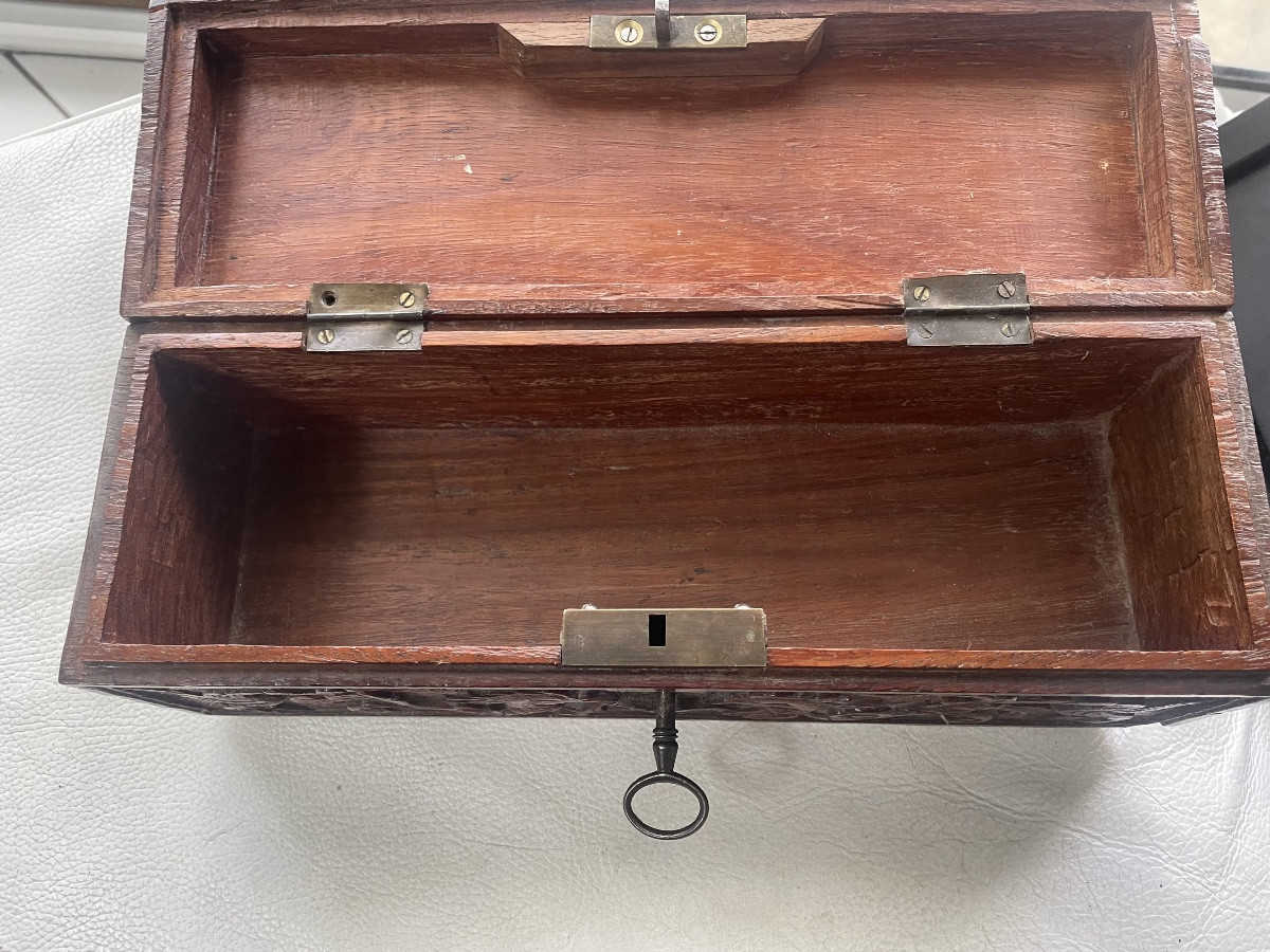 Coffre à bijoux bois asiatique -photo-4