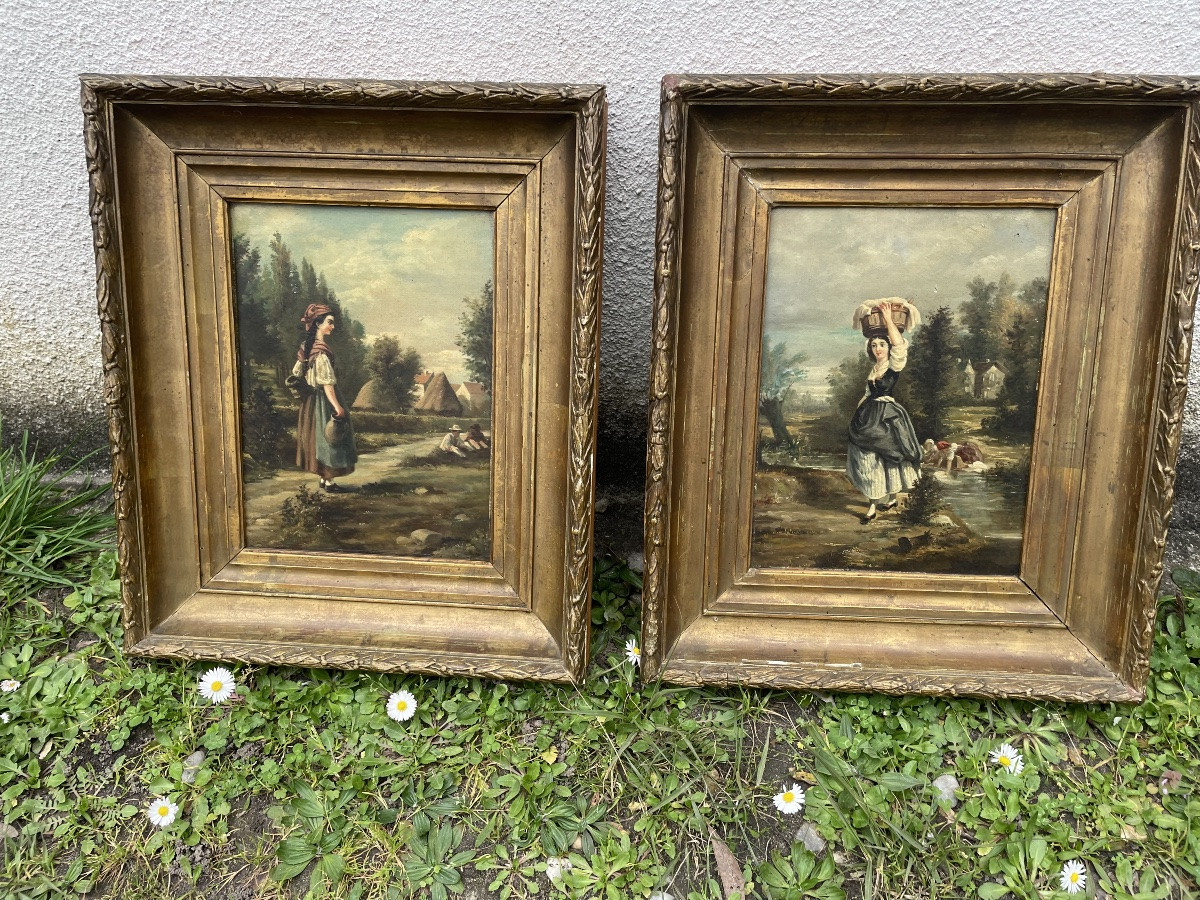 Pair Of 19th-century Paintings -photo-6