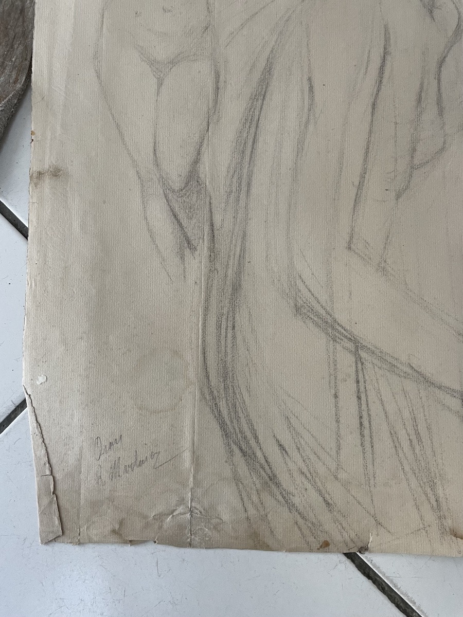 Dessins de trois nues féminins -photo-6