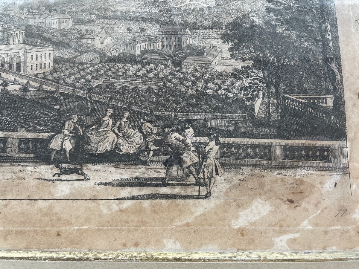 Gravure de Jacques Rigaud XVIII eme -photo-2