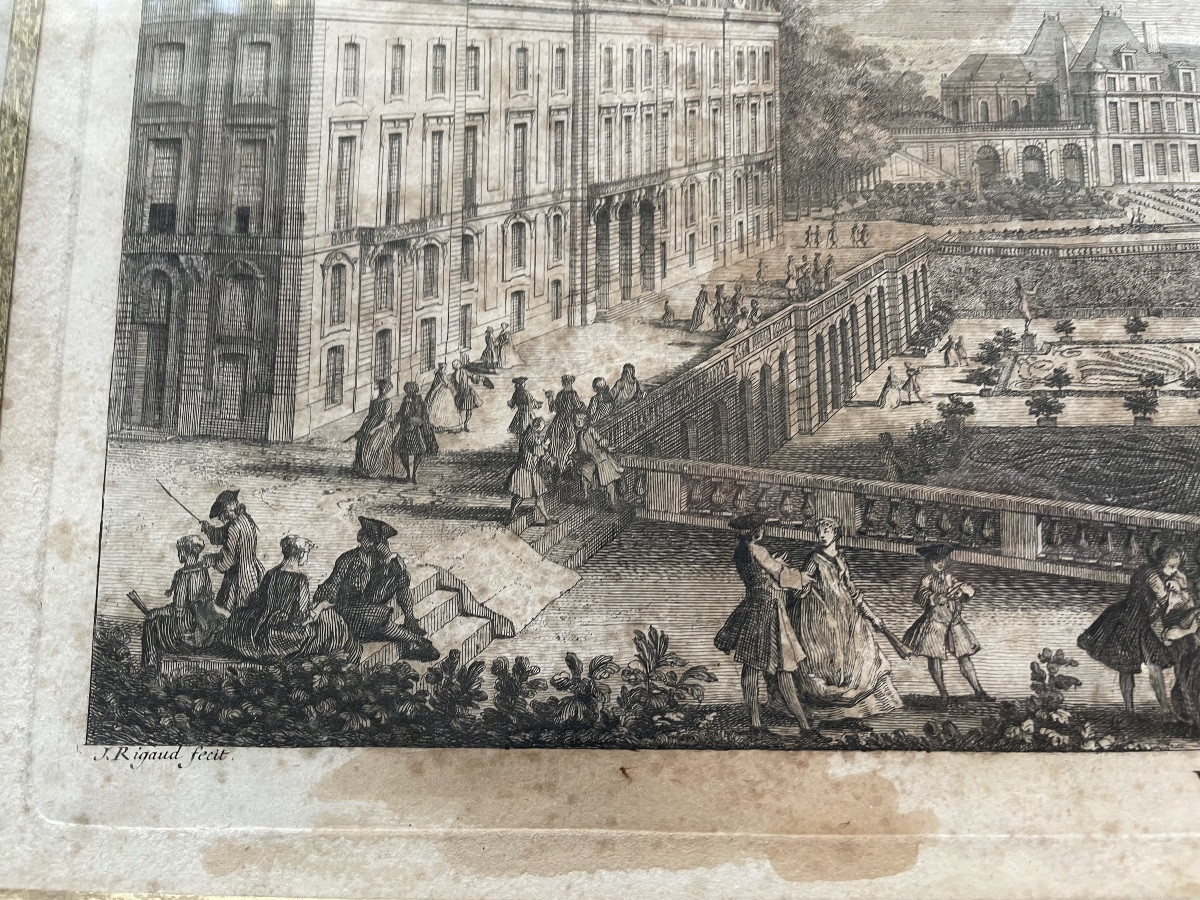 Gravure de Jacques Rigaud XVIII eme -photo-3