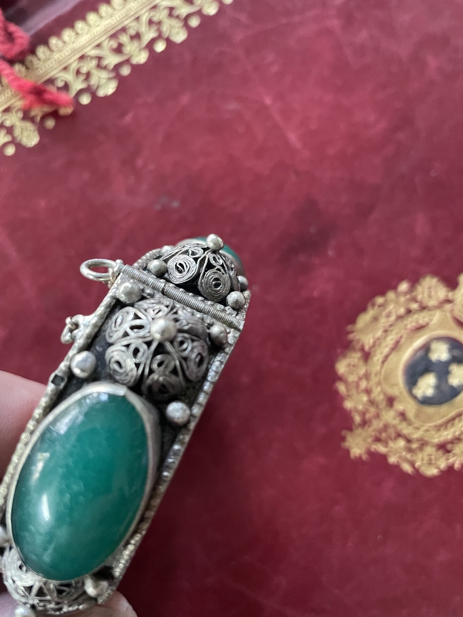 Bracelet argent et pierres -photo-2