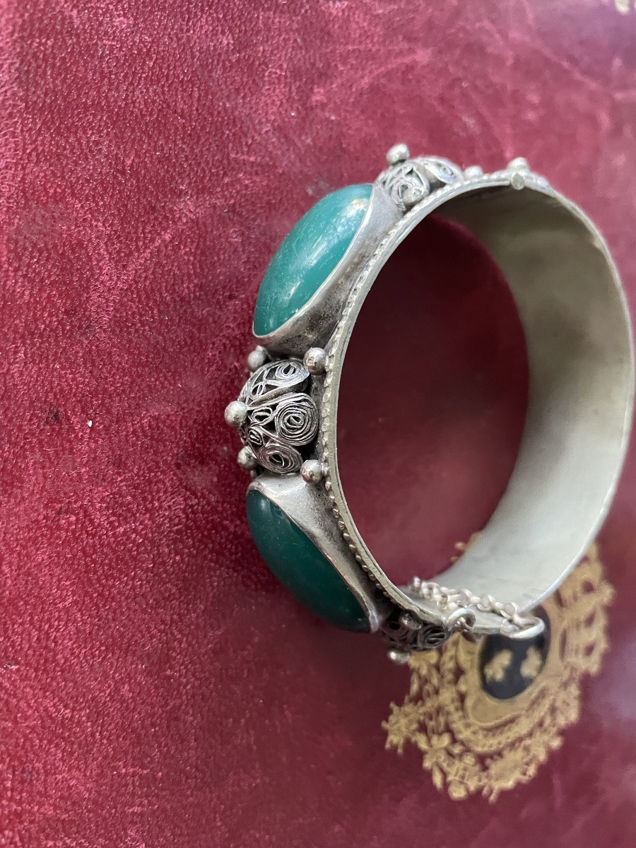 Bracelet argent et pierres -photo-4