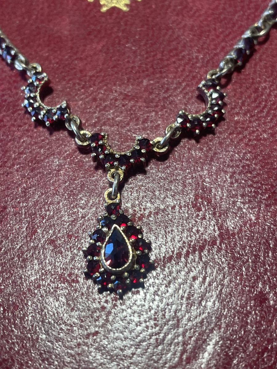 Garnet Pendant Necklace -photo-2