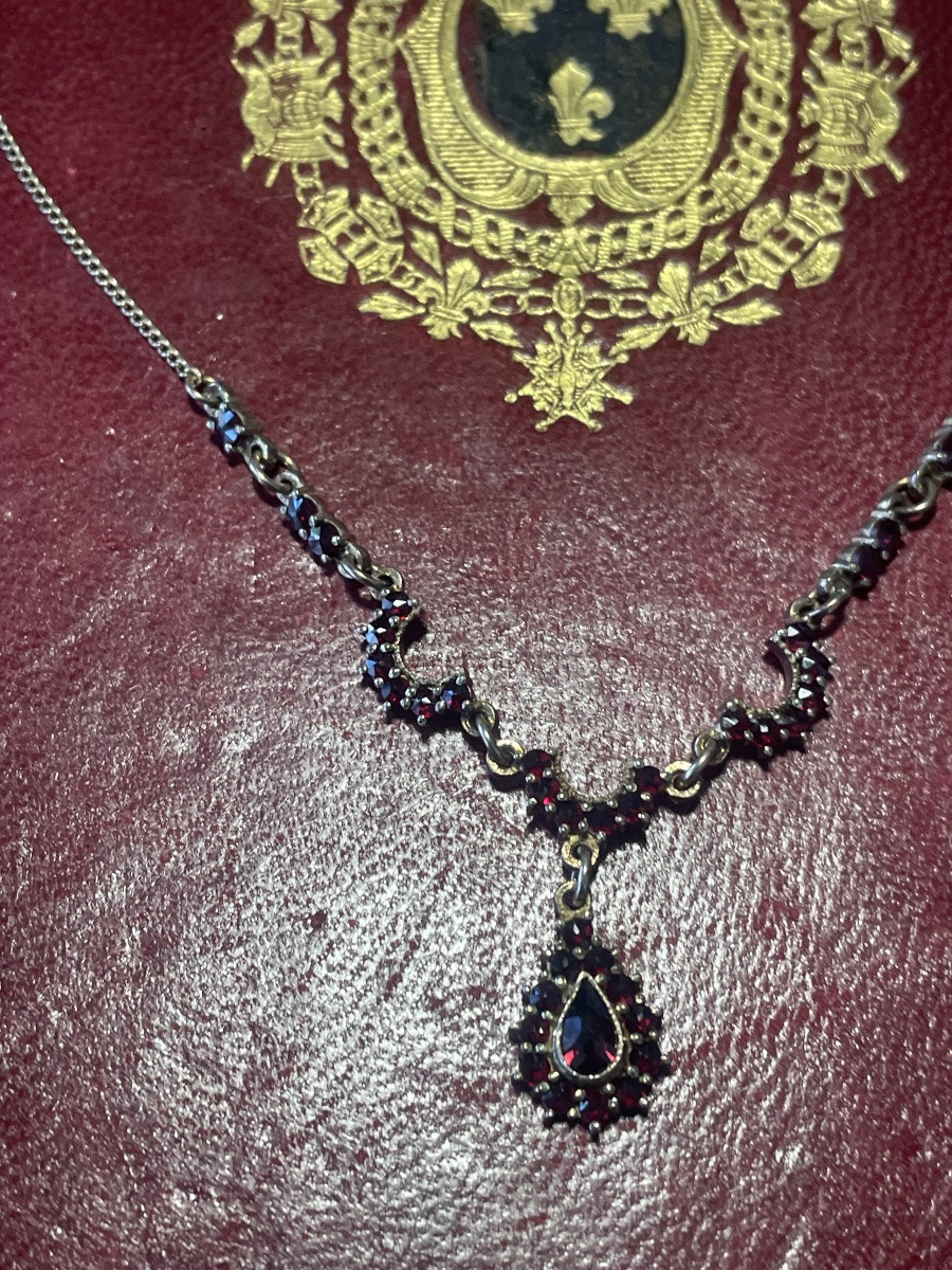 Garnet Pendant Necklace -photo-7