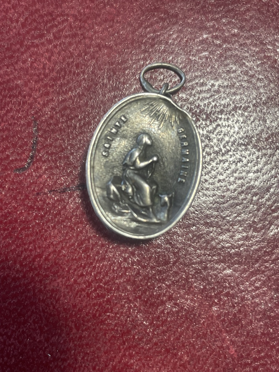 Reliquaire argent XVIII eme  Ste Germaine -photo-2