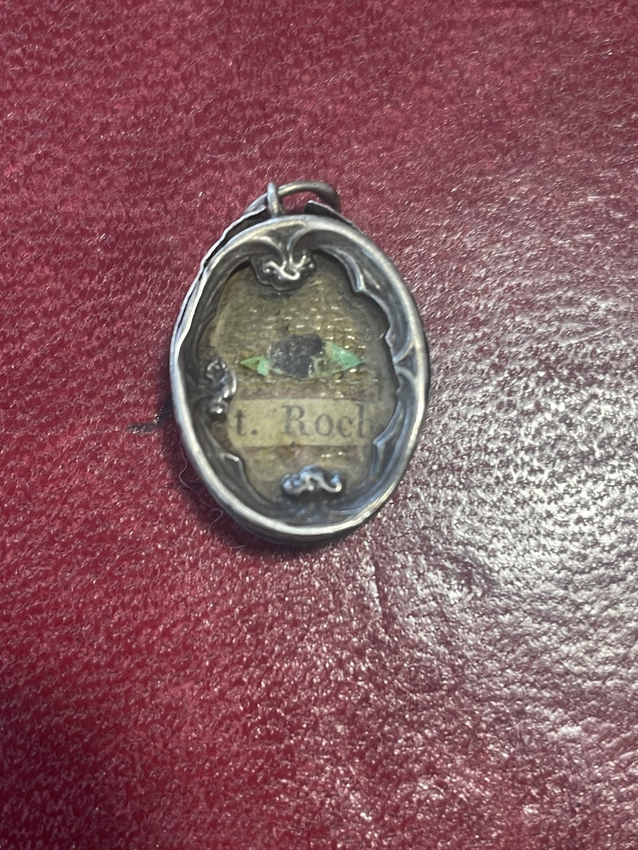 Reliquaire argent XVIII eme  Ste Germaine -photo-4