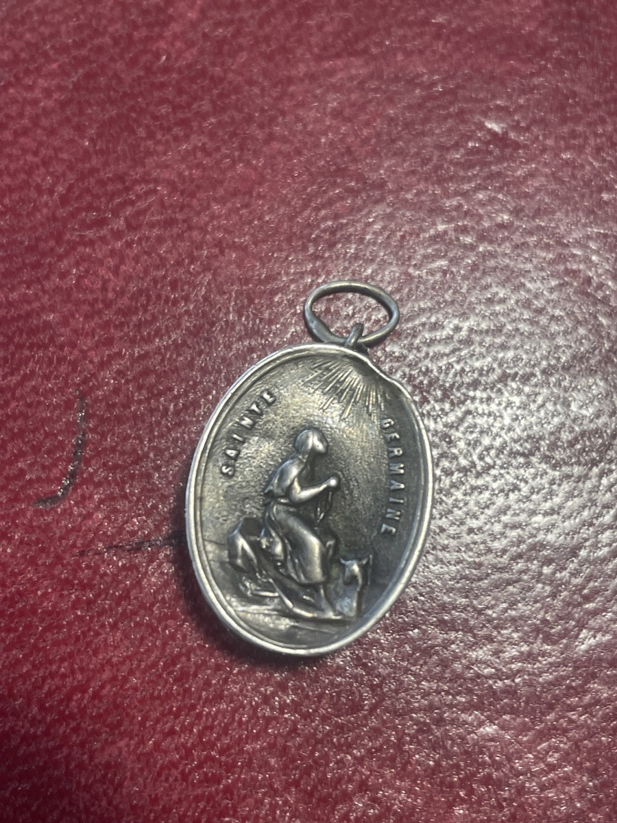 Reliquaire argent XVIII eme  Ste Germaine -photo-5