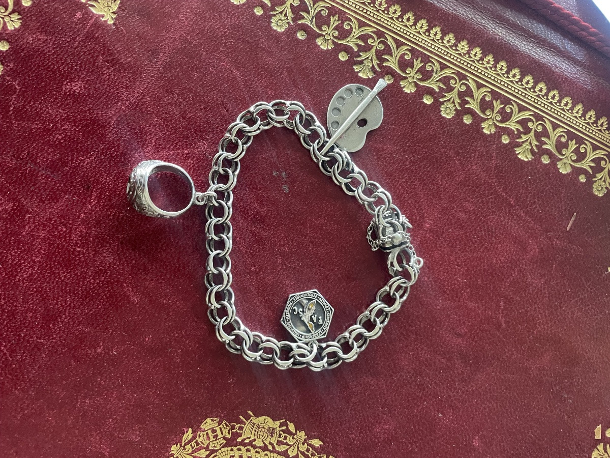 Bracelet And Silver Charms-photo-3