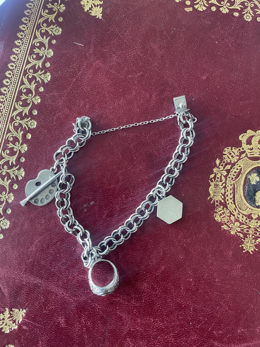 Bracelet And Silver Charms-photo-4