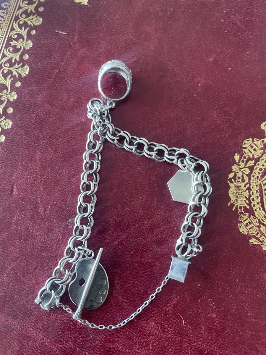 Bracelet And Silver Charms-photo-3