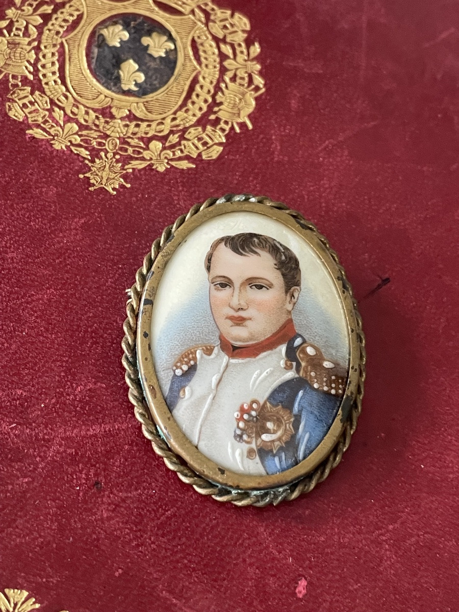 Broche Napoléon porcelaine -photo-2