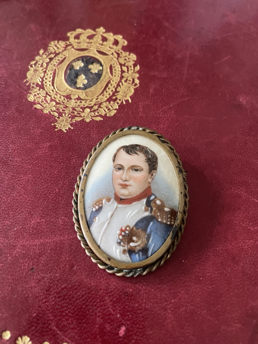 Broche Napoléon porcelaine -photo-3