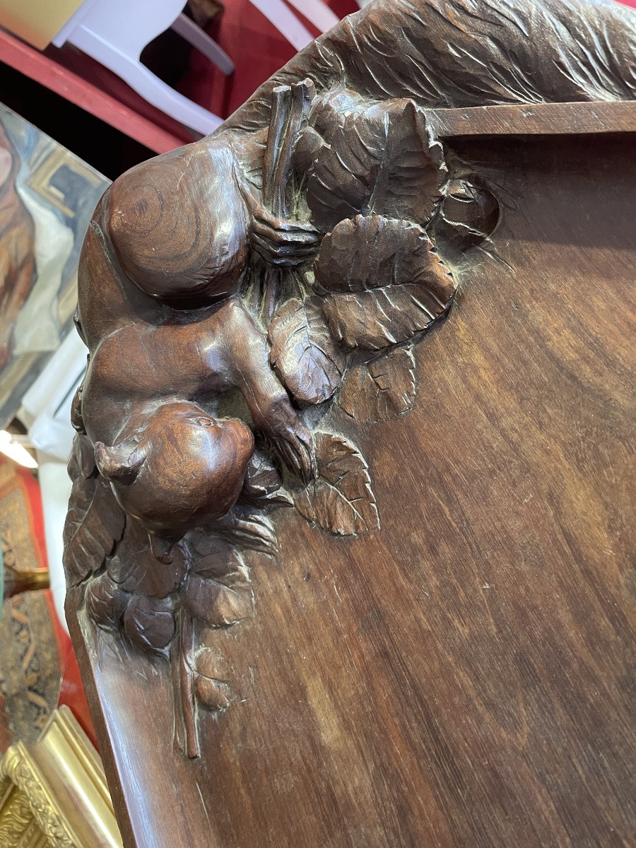 Wooden Serving Tray, Squirrel Décor-photo-4