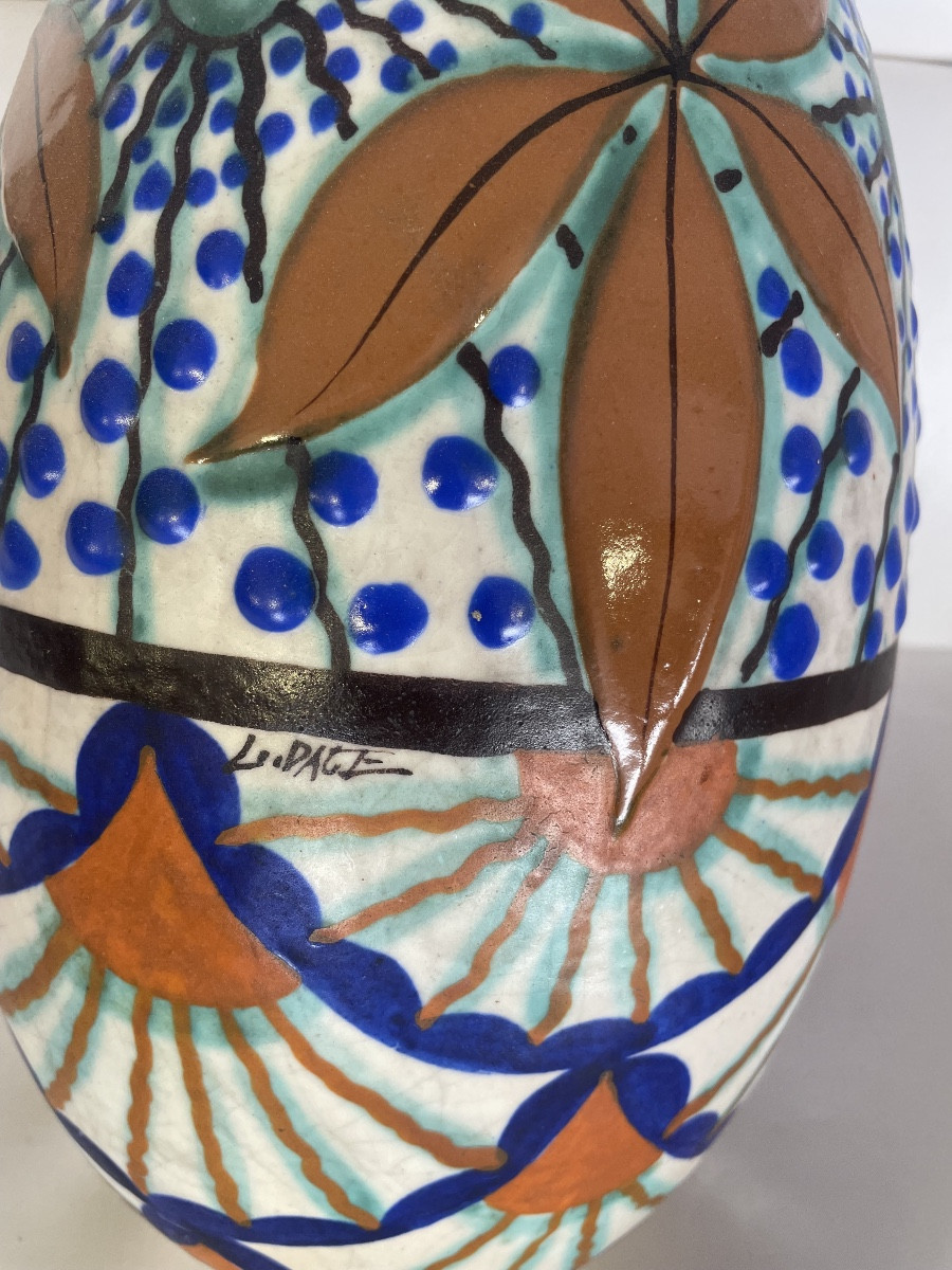 Large Vase By Louis Dage