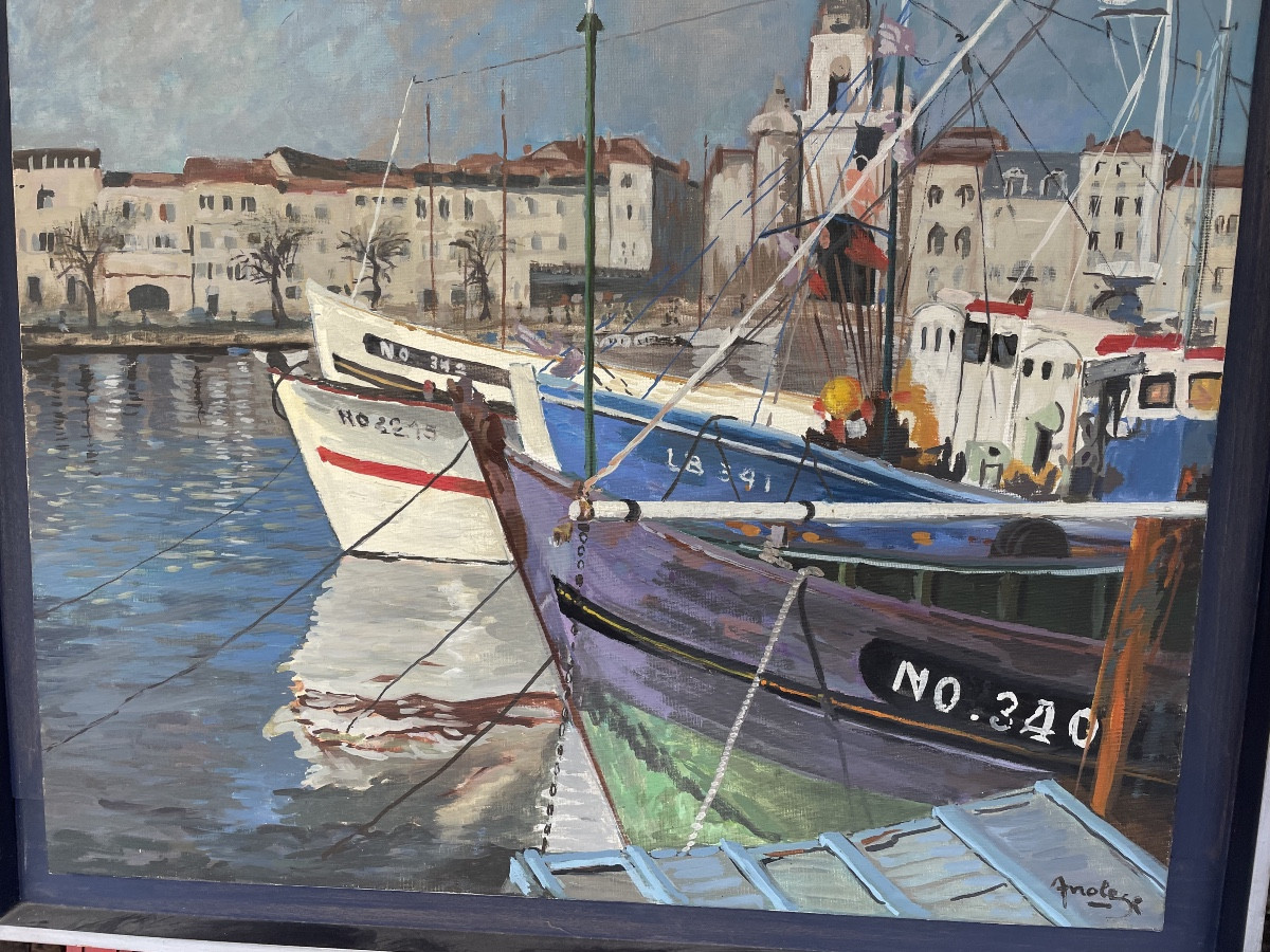 Port Of St Jean De Luz And Its Boats