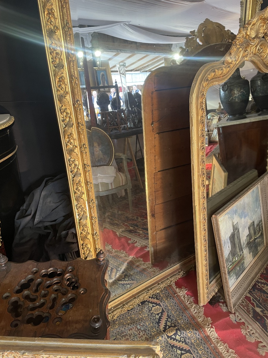 Large 19th Century Gilded Mirror-photo-8
