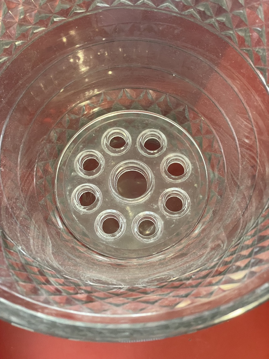 Large Cut Crystal Flower Vase-photo-2