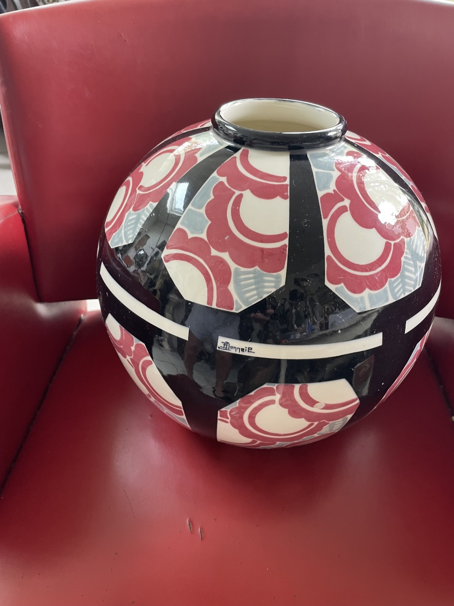 Vase art déco céramique de Monneil 