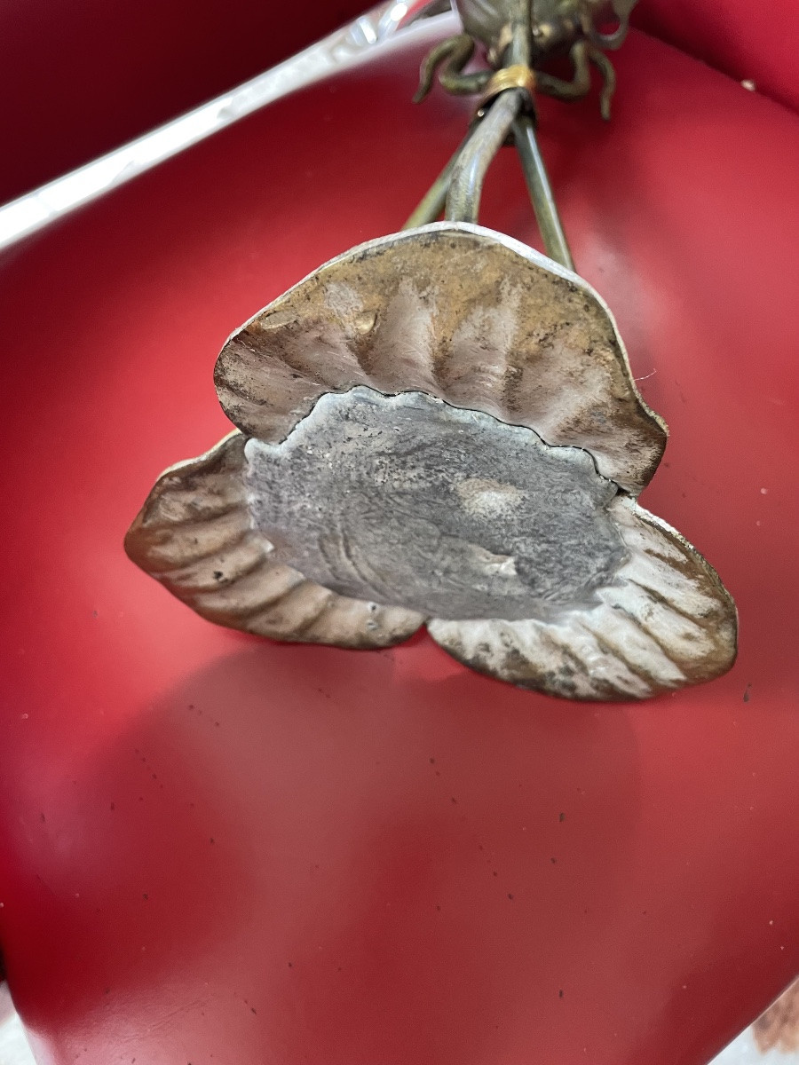 Art Nouveau Water Lily Lamp-photo-5