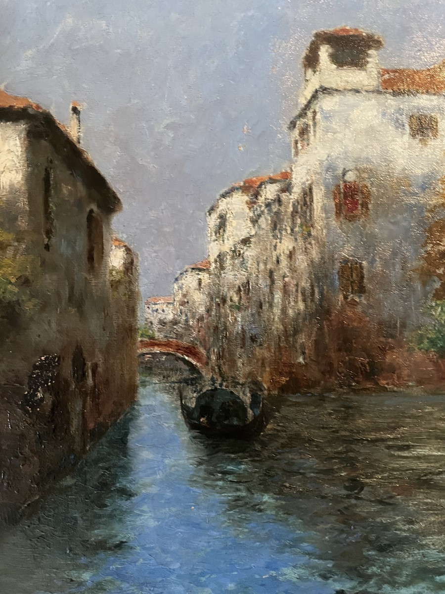 Venise et gondole de Duprat Albert Ferdinand -photo-3