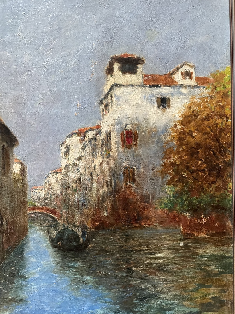 Venise et gondole de Duprat Albert Ferdinand 