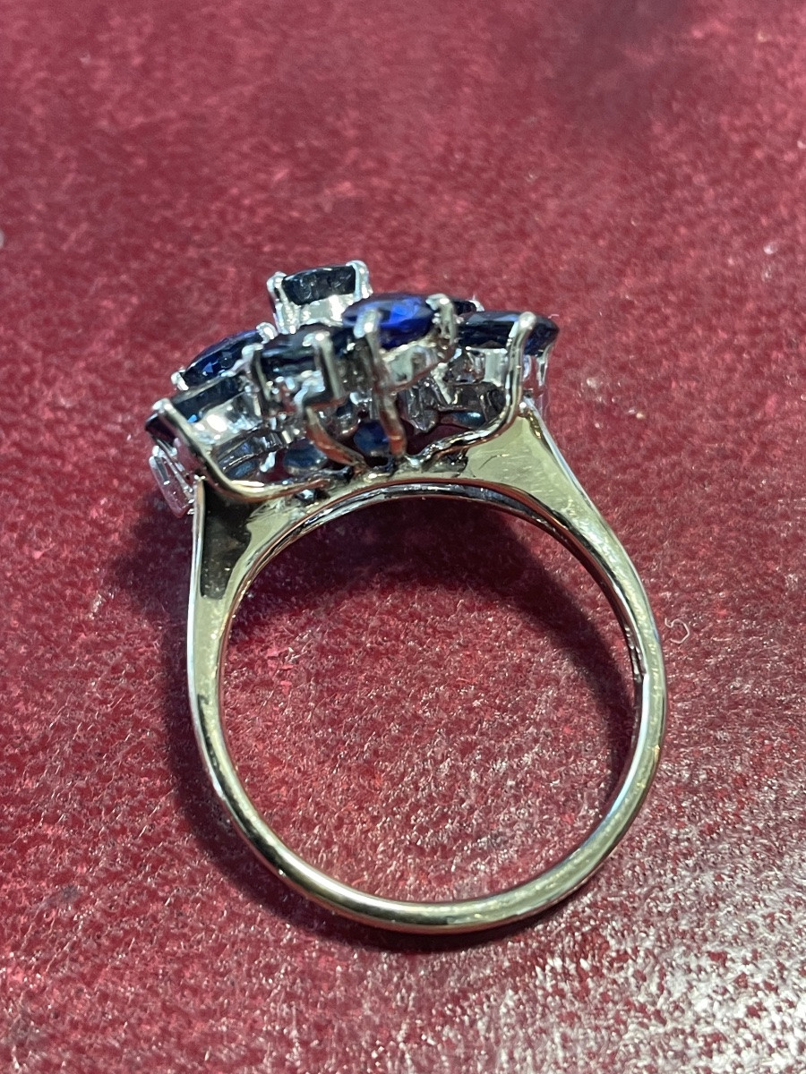 Bague or et saphirs -photo-2