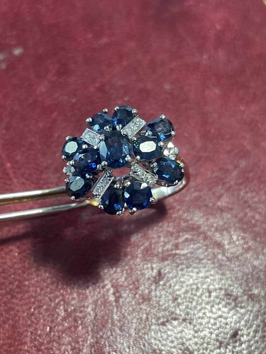 Bague or et saphirs -photo-6