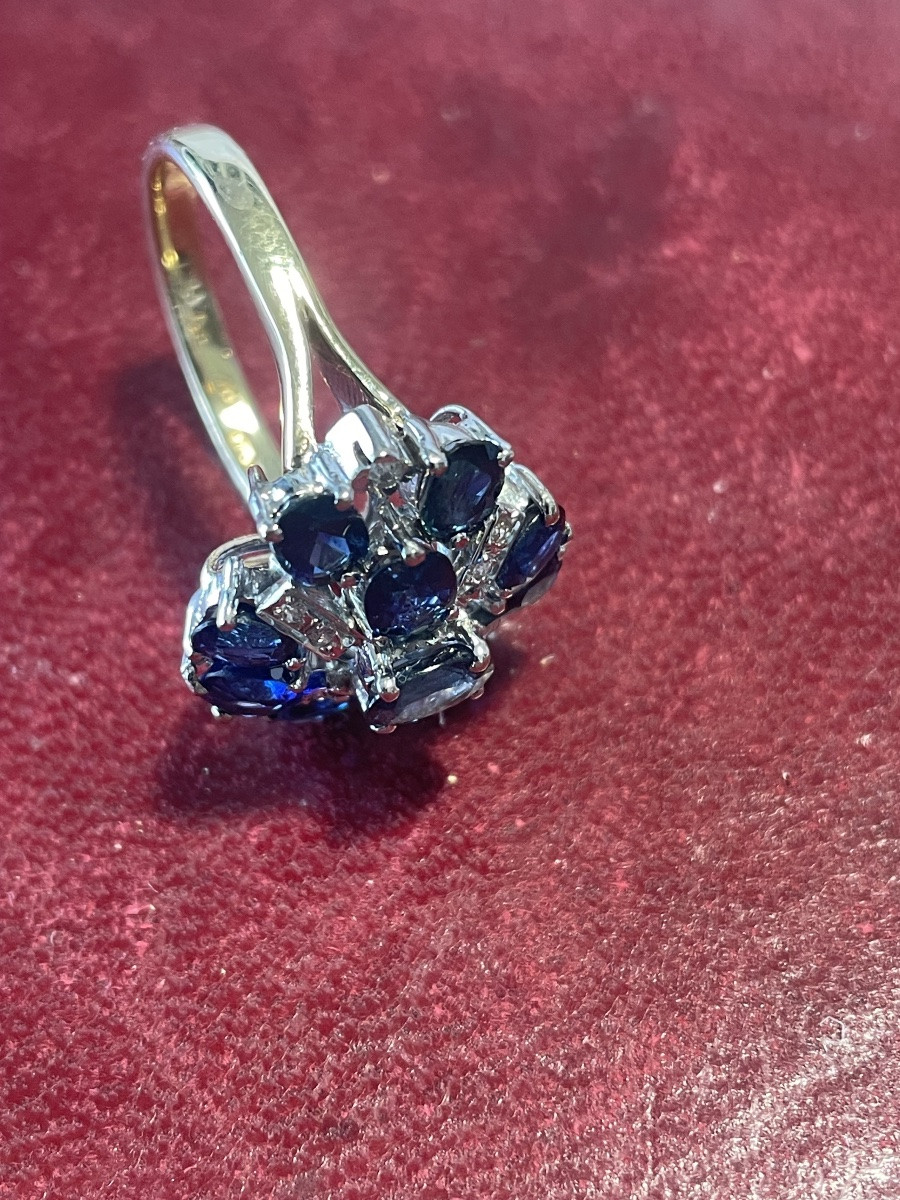 Bague or et saphirs -photo-7