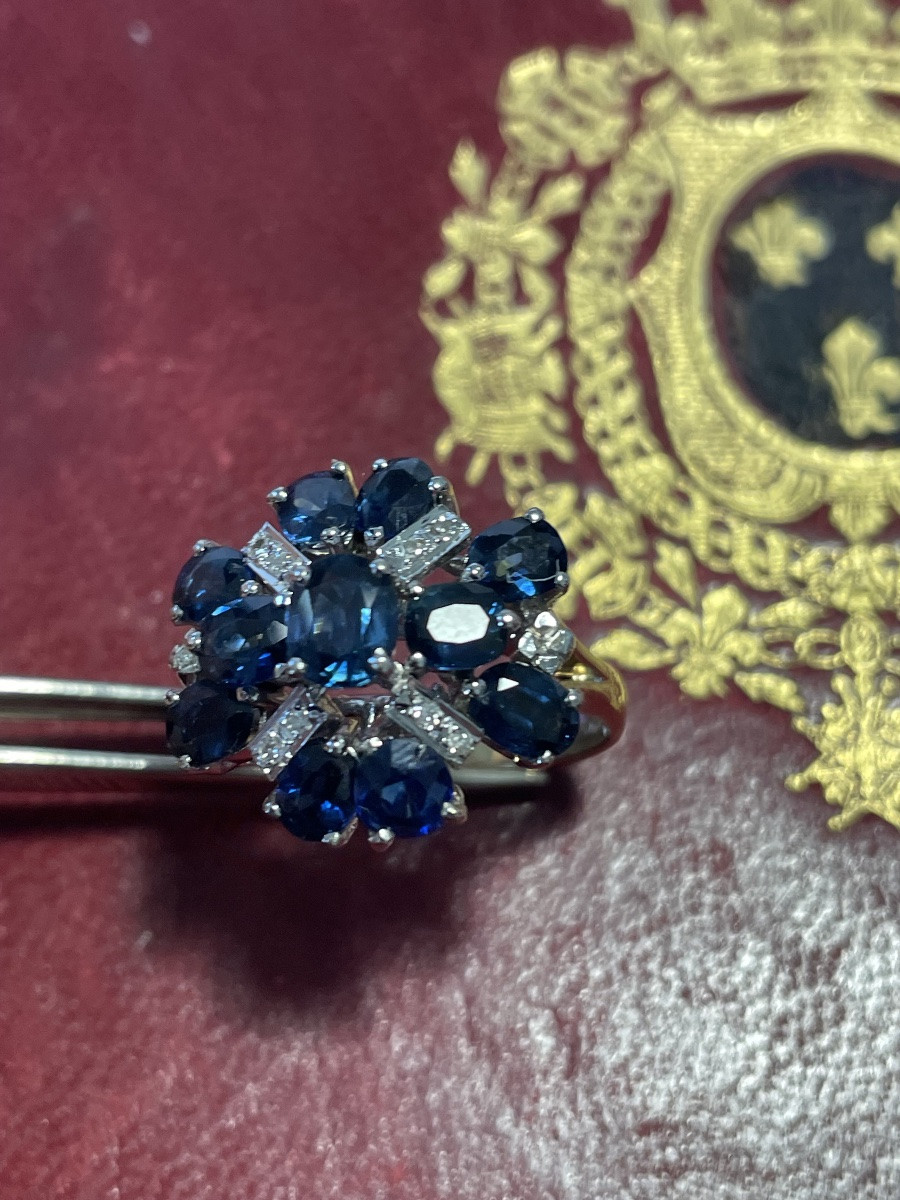 Bague or et saphirs -photo-8