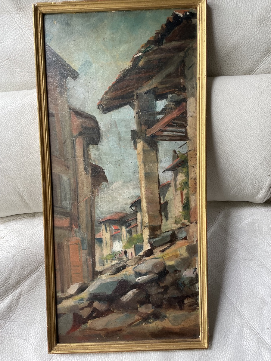 Tableau village et ses ruines -photo-1