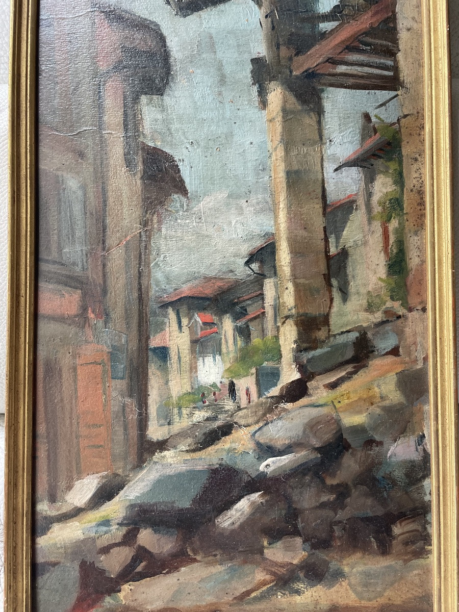 Tableau village et ses ruines -photo-2