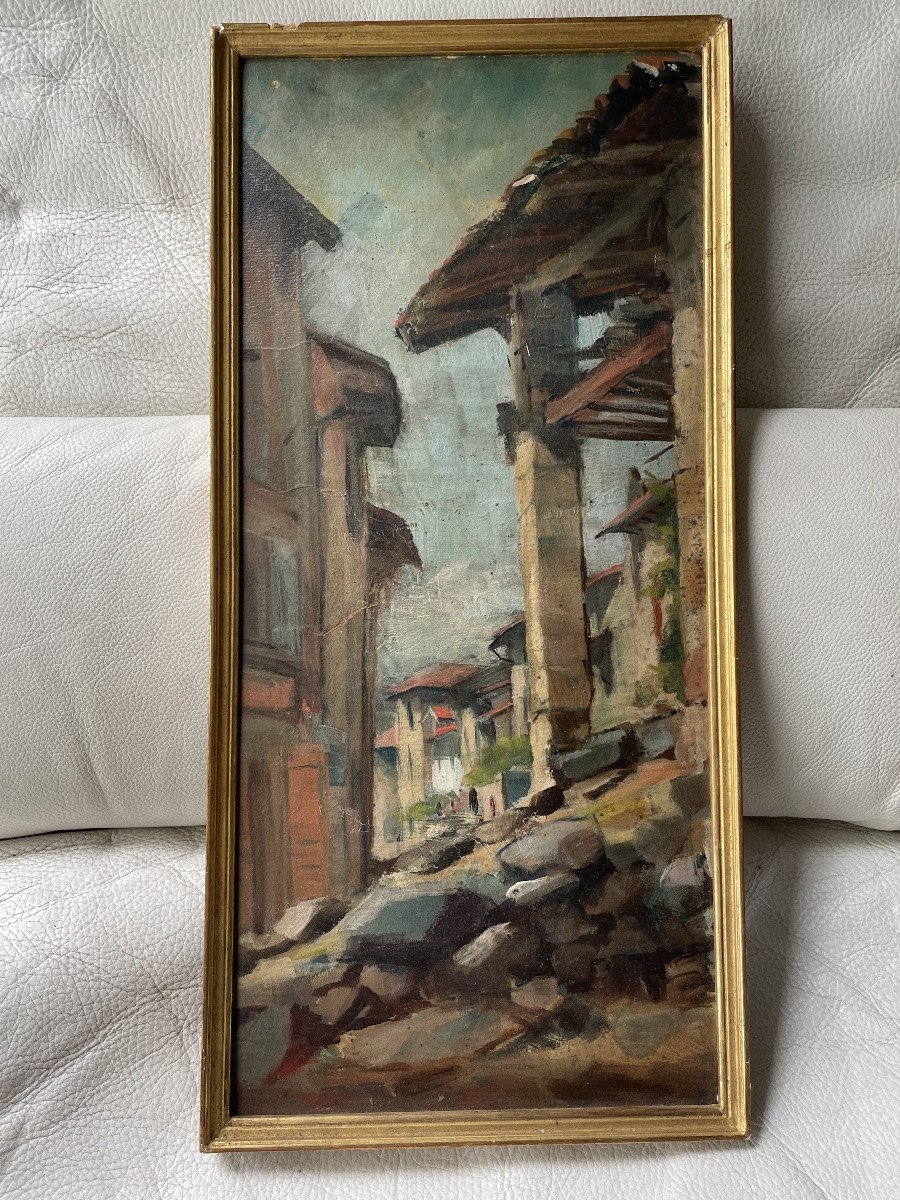Tableau village et ses ruines -photo-3
