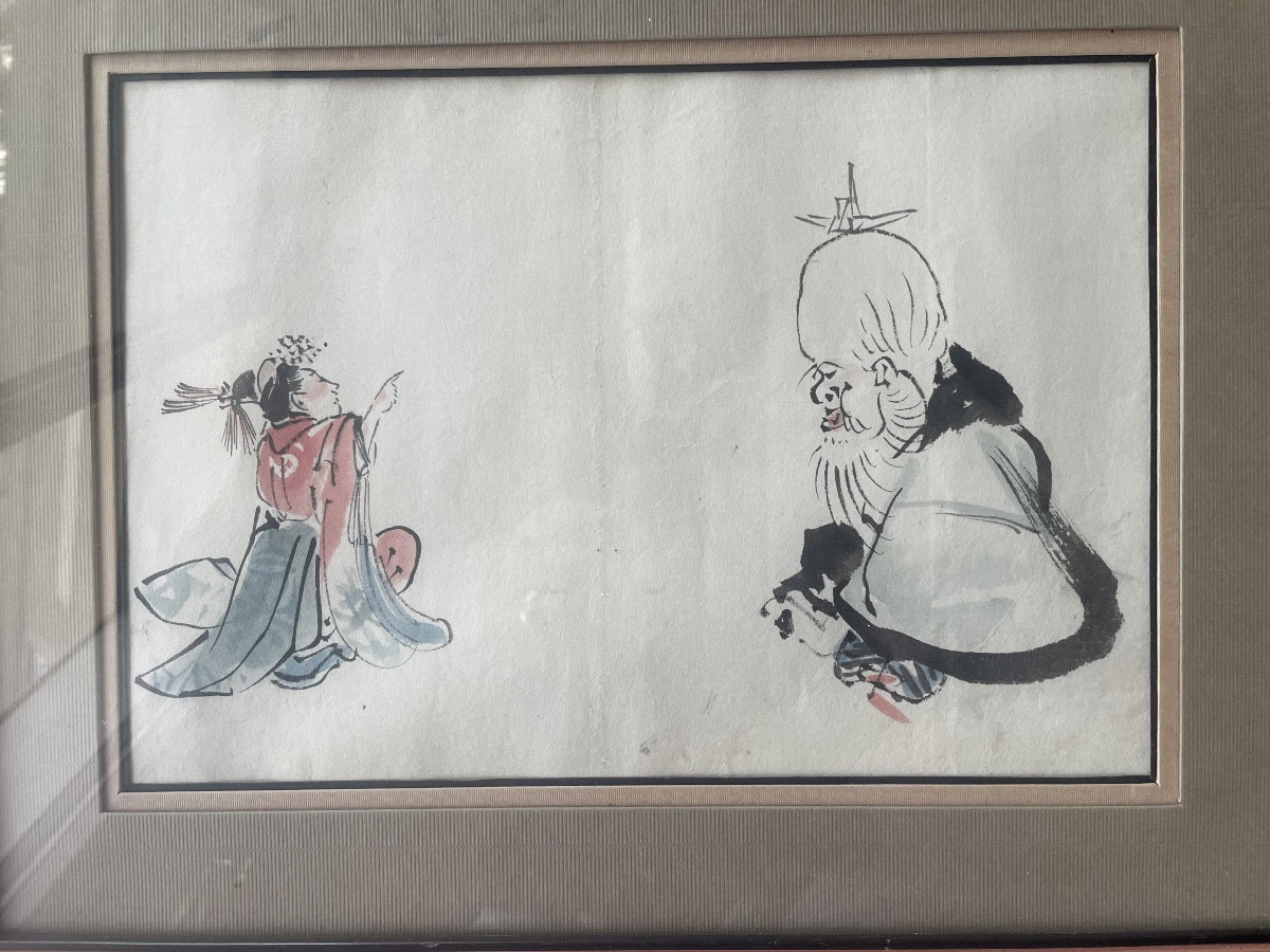 Dessin encre asiatique 